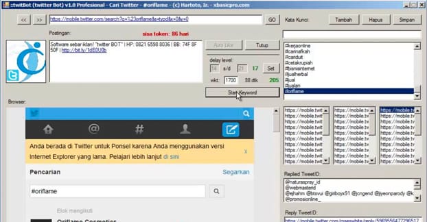 Autoretweet Bot Example