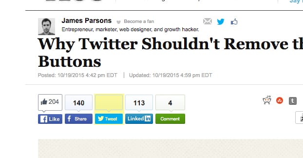 Tweet Button is Blank