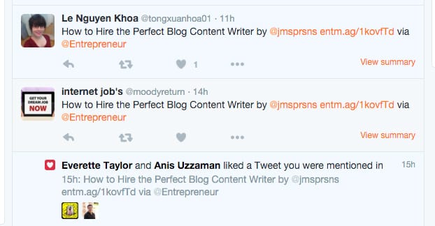Twitter Mentions