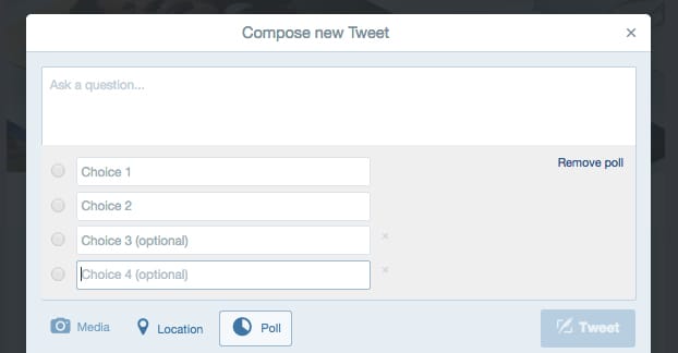 Adding Options to a Poll