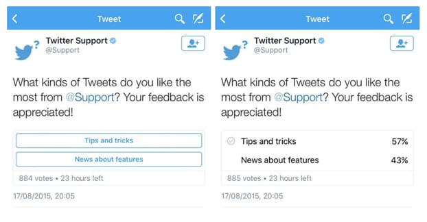 Feedback on Twitter