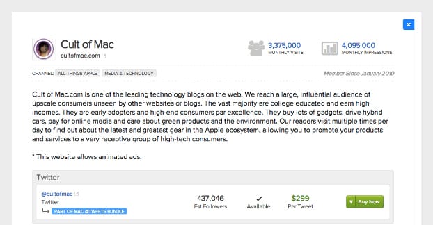 Sponsored Tweet Example