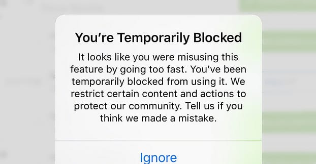 Temporarily Blocked
