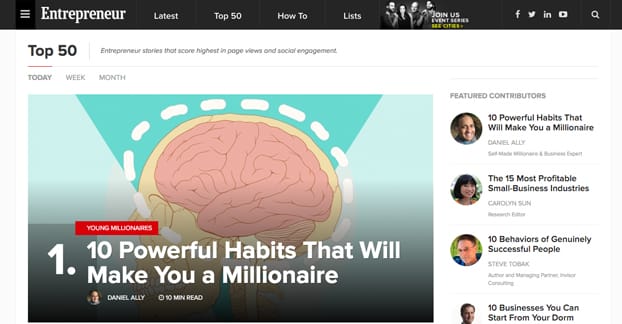 Top 50 Entrepreneur