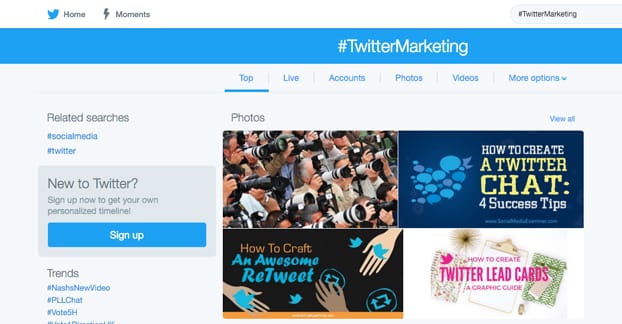 Twitter Marketing Search