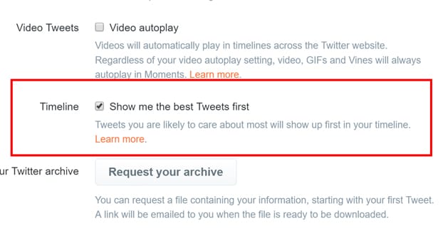 Best Tweets First