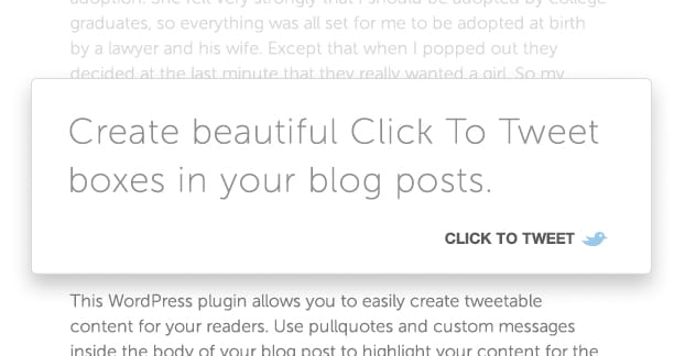 Click to Tweet Example