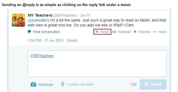 Replying on Twitter