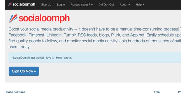 The Social Oompf Website