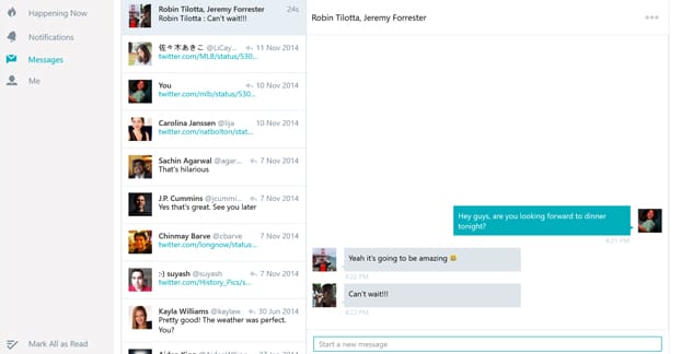 Twitter DMs
