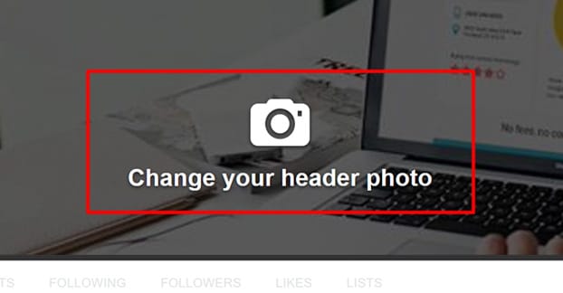 Change Header Photo on Twitter
