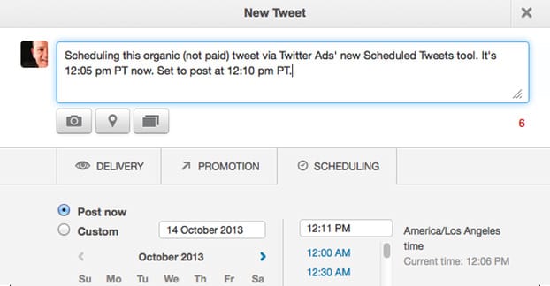 Scheduled Tweet