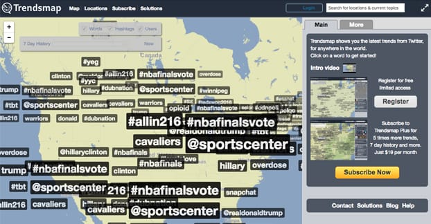 Trendsmap Website