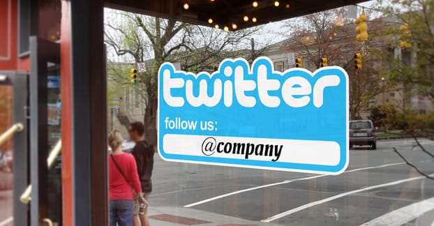 Twitter Window Sign