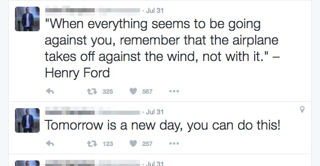 Example Twitter Positivity