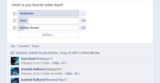 Poll Comments Example