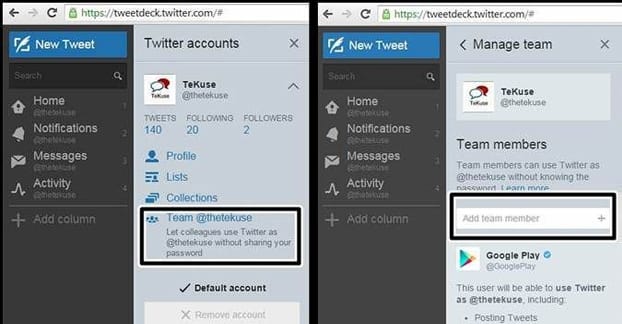 Tweetdeck Team Members