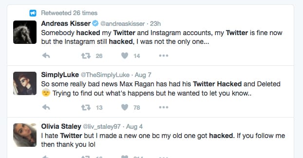 Twitter Account Hacked