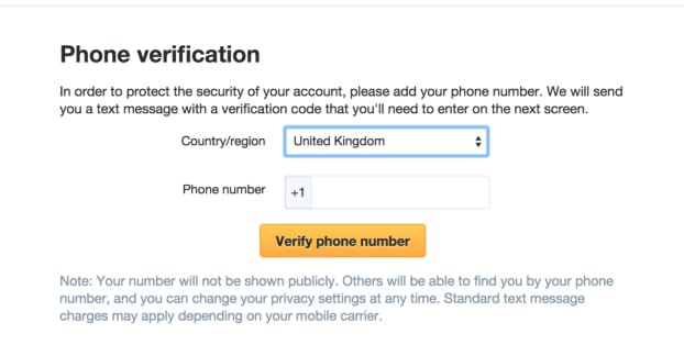 Twitter Phone Verification