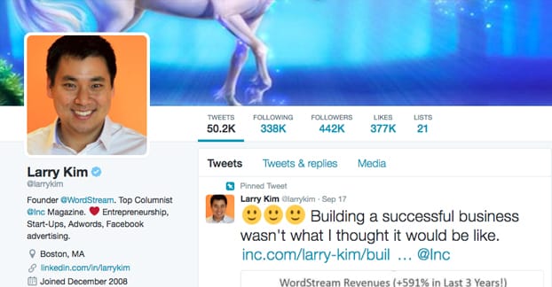 Larry Kim Twitter