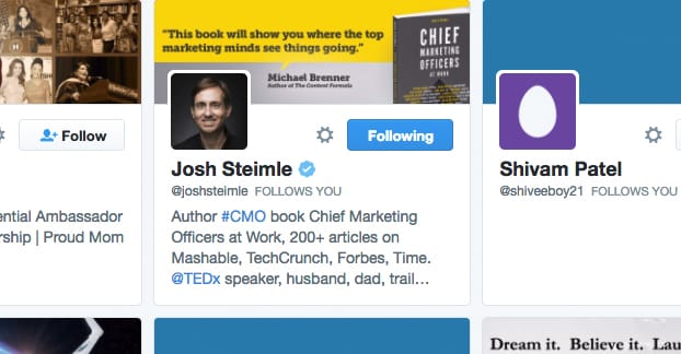 Verified Users Following You