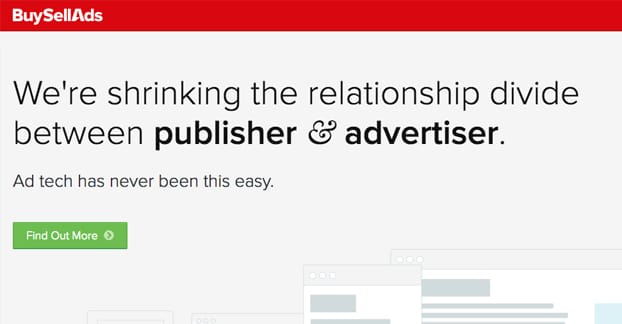 Buy Sell Ads Homepage