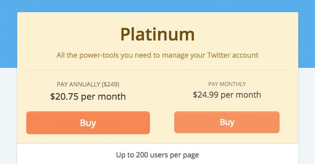 Platinum Pricing Tweepi