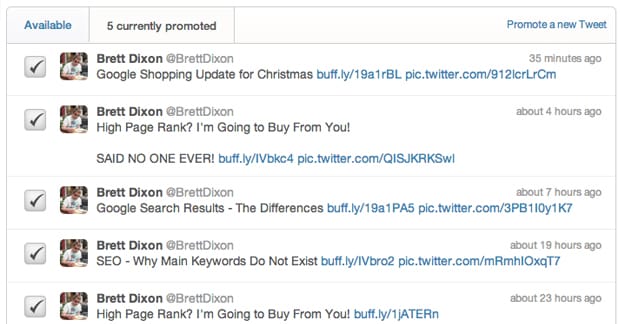 Promoted Tweets