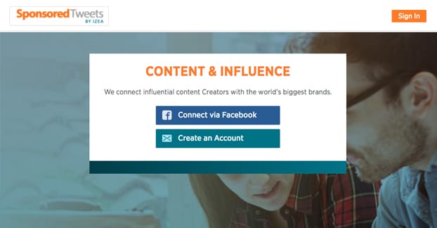 Sponsored Tweet Website