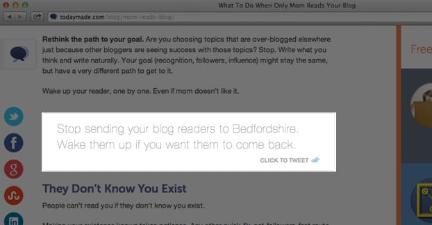 Click to Tweet Example