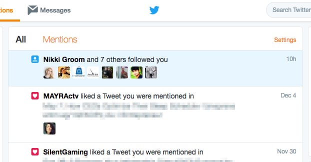 New Followers on Twitter