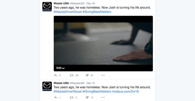 Tweeting Multiple Times Mazda