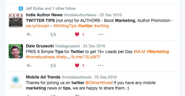 Liking Tweets on Twitter