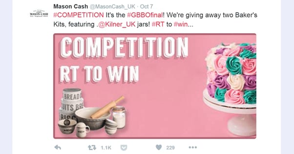 Example Prize Twitter Contest