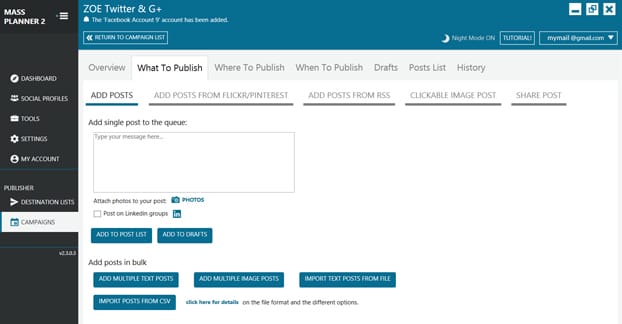 Posts on Post Planner