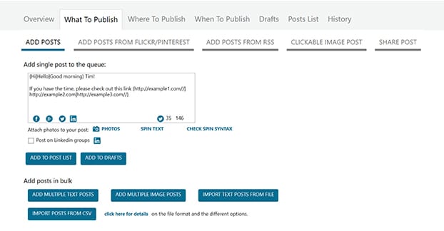 Spintax on Mass Planner