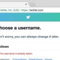 Twitter Username Taken