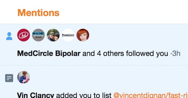 New Followers on Twitter