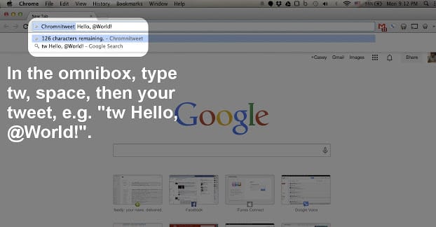 Omnibox Tweet