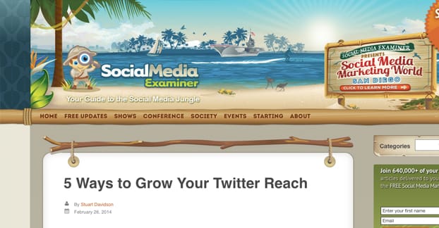 Social Media Examiner Website