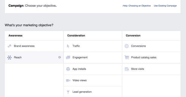 Choosing an Ad Objective