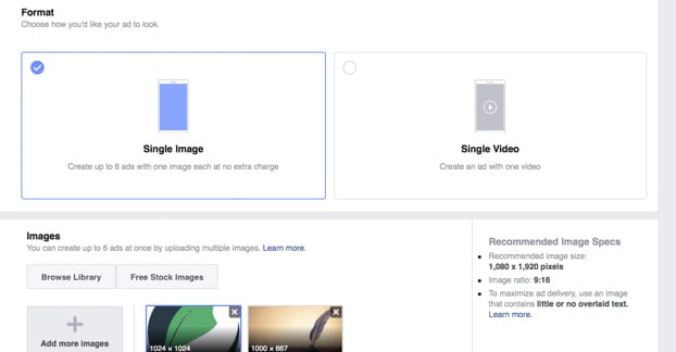 Creating an Instagram Story Ad