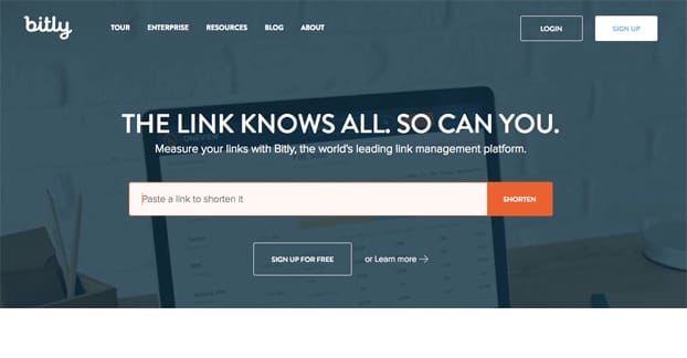 Bit.ly Homepage