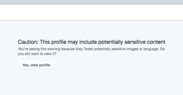 Sensitive Content Warning
