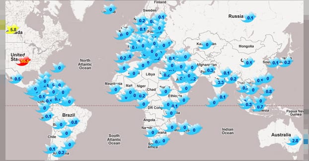 Map of Followers