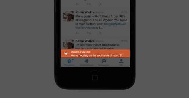 Twitter Alert Example