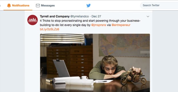 Twitter Notification Example 2