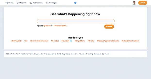 Twitter Search Hashtag