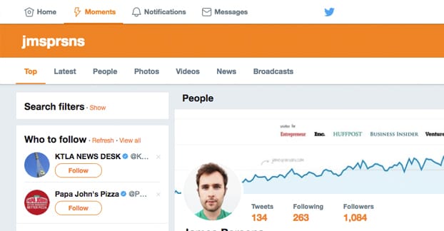 Twitter Search Mentions