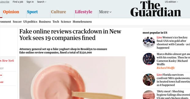 Fake Review Crackdown